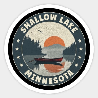 Shallow Lake Minnesota Sunset Sticker